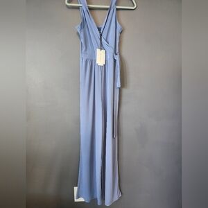 41 Hawthorn Stitch Fix New Dusty Blue Jumpsuit Women's M